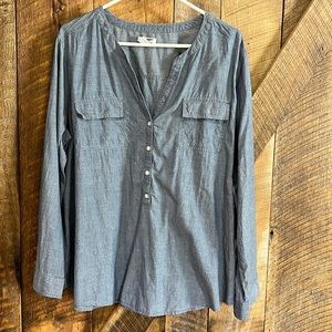 Old Navy blue cotton shirt size XXL